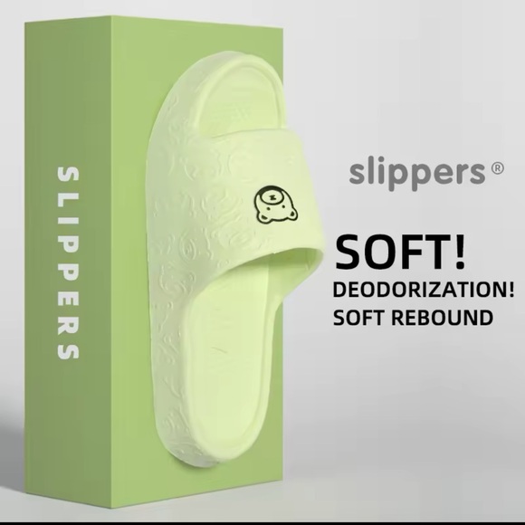 NWOT Non-slip rubber Slippers outer Wear /Indoor Sandals green size 40-41 - Picture 1 of 4